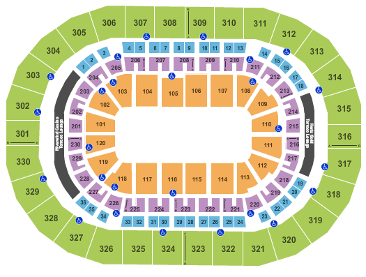 Paycom Center PBR Seating Chart